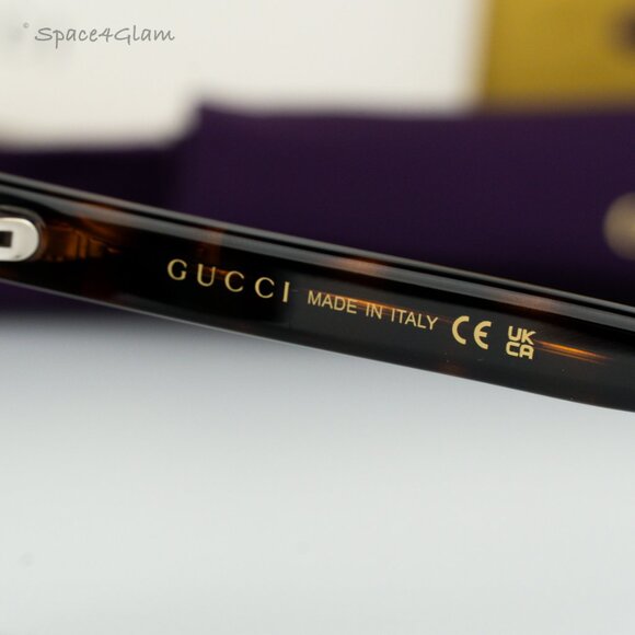 BRAND NEW Gucci GG0746S 003 Havana Green Rectangle Unisex Sunglasses GG 0746S main image 5